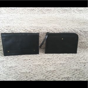 Madewell Duet Snap Clutch True Black